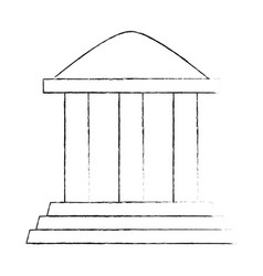 Greek building symbol Royalty Free Vector Image