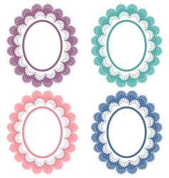 Vintage frames isolated on white Royalty Free Vector Image