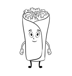 Burrito Black And White Vector Images Over 280 Black and white cartoon transparent images (2,603). vectorstock