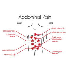 Food poisoning woman symptoms an infographic Vector Image