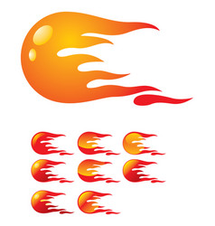 A fireball Royalty Free Vector Image - VectorStock