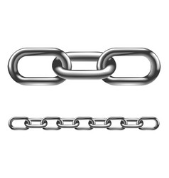 Iron chain isolated on white background Royalty Free Vector