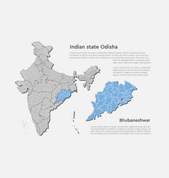 India map country state rajasthan template Vector Image