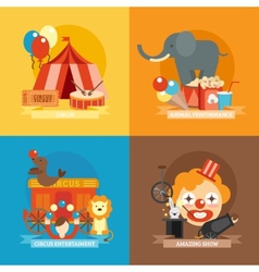 Circus Icon Set Royalty Free Vector Image - VectorStock