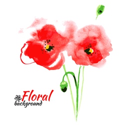 Watercolor Poppy Vector Images Over 1 500