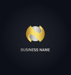 Kn k n 3d gold golden alphabet letter metal logo Vector Image