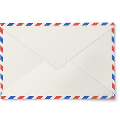 Envelope international air mail with red and blue Vector Image