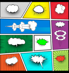 Comic book elements Royalty Free Vector Image - VectorStock