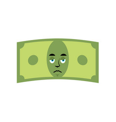Money Sad Emotion Cash Emoji Sorry Dollar Isolated Vector Money Sad Emotion Cash Emoji Sorry Dollar Isolated Vector