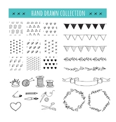 Handmade crafts workshop art fair and festival Vector Image