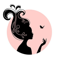 Beauty woman pic Royalty Free Vector Image - VectorStock