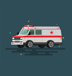 Hospital emergency ambulance icon Royalty Free Vector Image