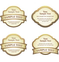 Label set Royalty Free Vector Image - VectorStock