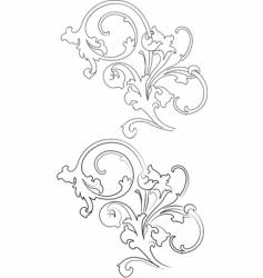 Baroque patterns Royalty Free Vector Image - VectorStock
