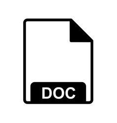 Doc icon Royalty Free Vector Image - VectorStock