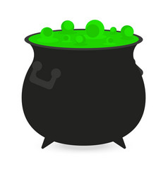 Cauldron witches potion for Halloween Royalty Free Vector