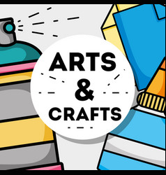 Art and craft creative object design Royalty Free Vector