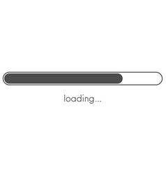 Loading progress bar grey round scale Royalty Free Vector
