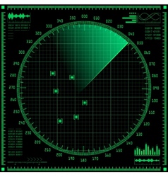 Radar screen Royalty Free Vector Image - VectorStock