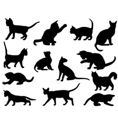 Cat silhouette Royalty Free Vector Image - VectorStock