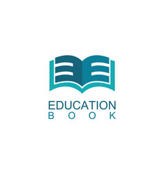 Education logo book student icon Royalty Free Vector Image