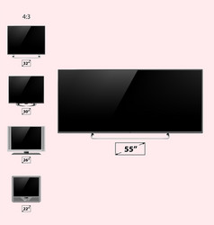 Tv screen retro monitor template electronic device