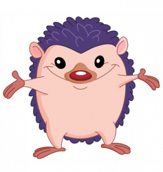 Cheerful hedgehog Royalty Free Vector Image - VectorStock