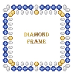 Beautiful diamond frame Royalty Free Vector Image