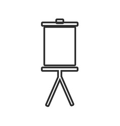 Blank presentation board stand empty icon Vector Image