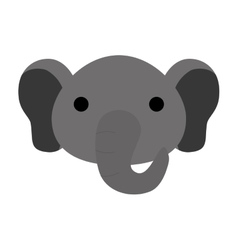 Cute elephant isolated icon Royalty Free Vector Image