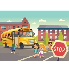 School bus Royalty Free Vector Image - VectorStock