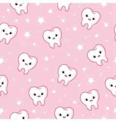 Seamless pattern with teeth Royalty Free Vector Image