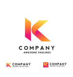 Initial letter k logo Royalty Free Vector Image