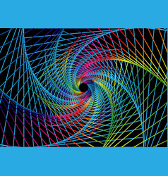 Abstract neon background with colorful circles Vector Image