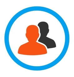 Patients rounded icon Royalty Free Vector Image