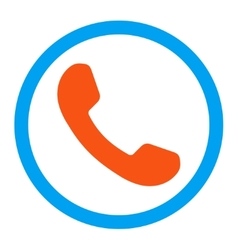 Phone Call Rounded Icon Royalty Free Vector Image