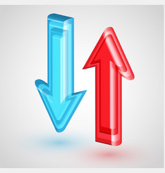 Realistic 3d arrows Royalty Free Vector Image - VectorStock