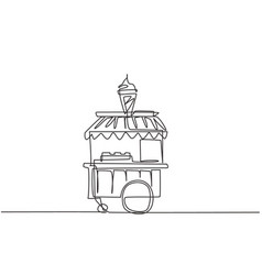 Continuous One Line Drawing Ice Cream Vector Images (over 110)