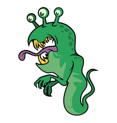 Green Monster face Royalty Free Vector Image - VectorStock