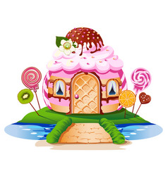 Sweet little house Royalty Free Vector Image - VectorStock