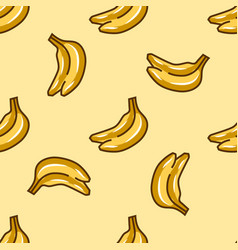 Banana seamless pattern Royalty Free Vector Image