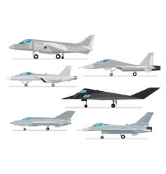 Military air force isometric flowchart Royalty Free Vector