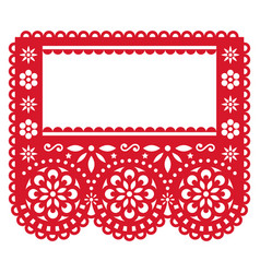 Happy anniversary papel picado design Royalty Free Vector