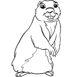 Gopher animal cartoon Royalty Free Vector Image