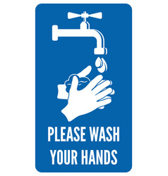 Wash your hands icon concept washing hands Vector Image