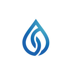 Drop Water Logo Royalty Free Vector Image - Vectorstock