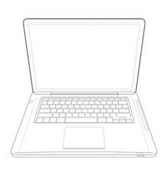 Laptop sketch Royalty Free Vector Image - VectorStock