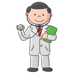 Cartoon a doctor Royalty Free Vector Image - VectorStock