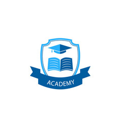 Education-academy collage university logo Vector Image