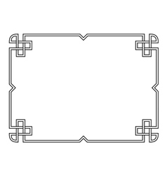 Roman style black ornamental decorative frame Vector Image